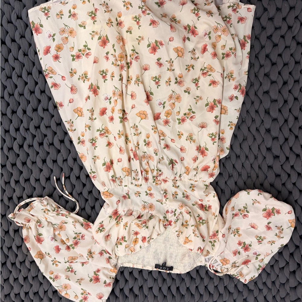 Floral Print Hooded Dress